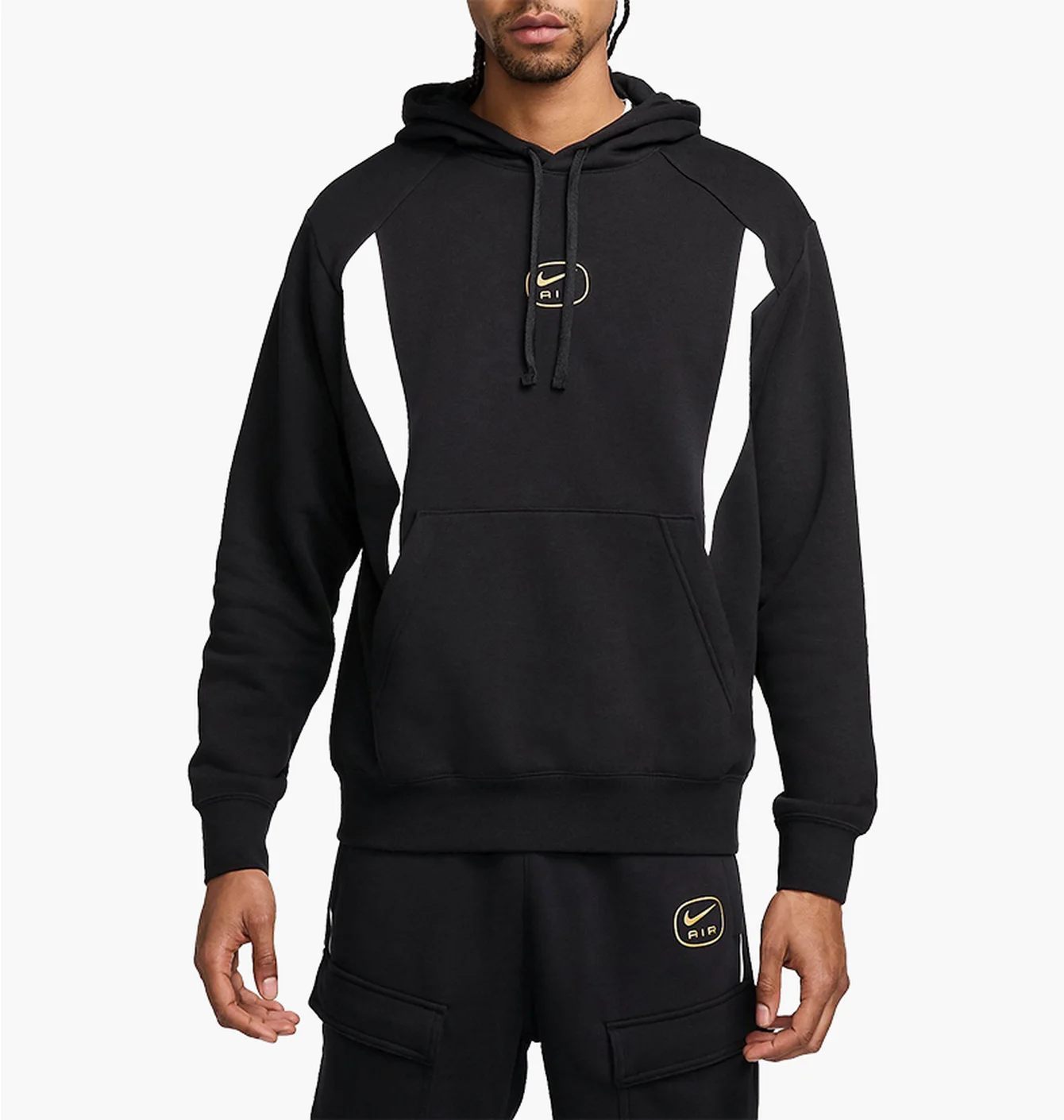 Худі чоловіче Nike Nsw Sw Air Po Hoody Flc Bb Black HM0175-010