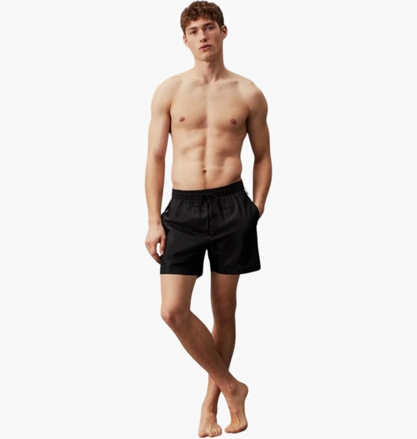 Плавки чоловічі Calvin Klein Medium Drawstring Black KM0KM00741-BEH