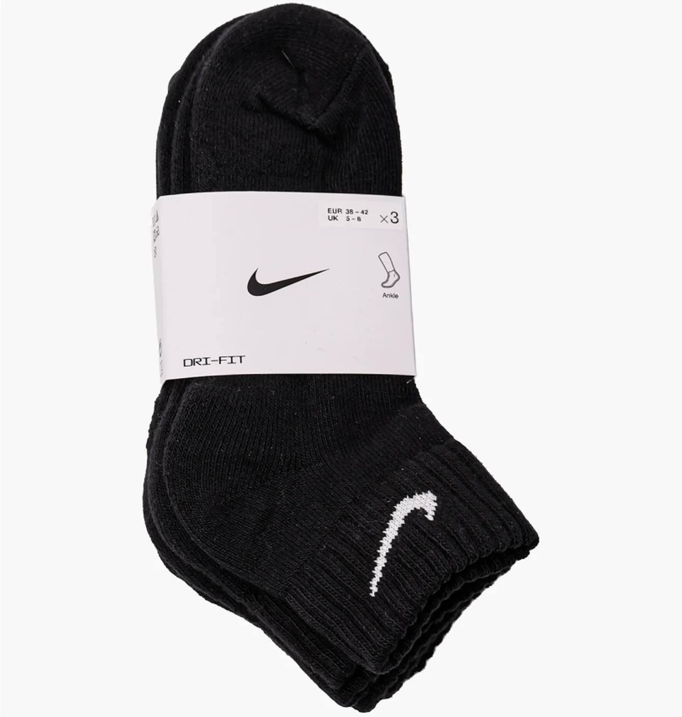 Шкарпетки унісекс Nike U Nk V Cush Ankle (3 пари, утеплені) Value Black SX4926-001