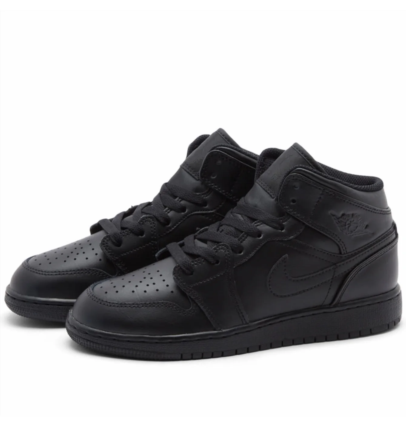 Кросівки дитячі Air Jordan 1 Mid Bg Black 554725-093
