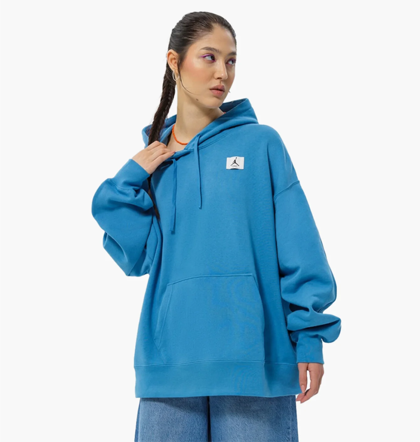 Худі жіноче Air Jordan W J Flt Flc Hoodie Blue Dq4603-469