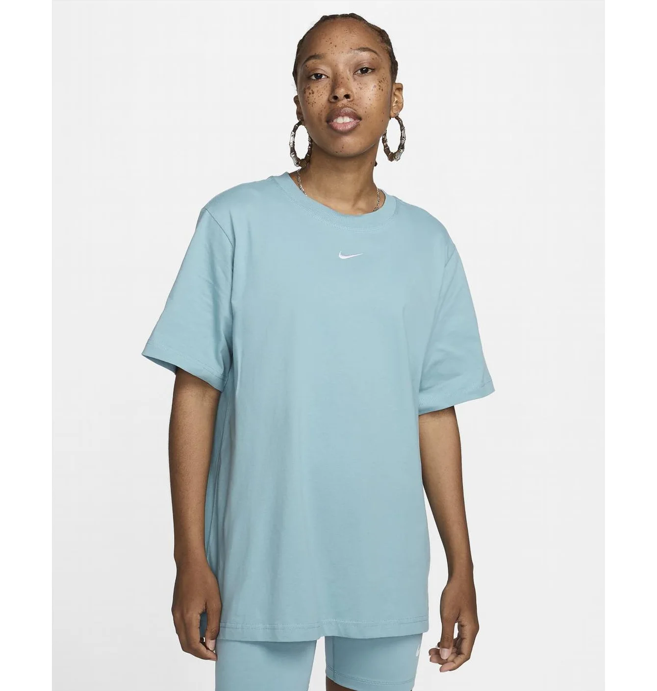 Футболка жіноча Nike T-Shirt Sportswear Essential Light Blue FD4149-464