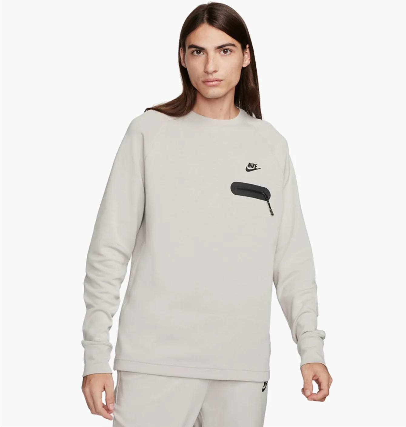Лонгслів чоловічий Nike M Tech Ls Top Grey FD9880-012