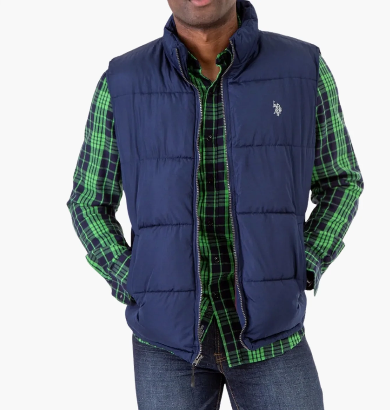 Жилетка чоловіча U.S. Polo Assn Signature Vest Blue 109485P2-CLNV