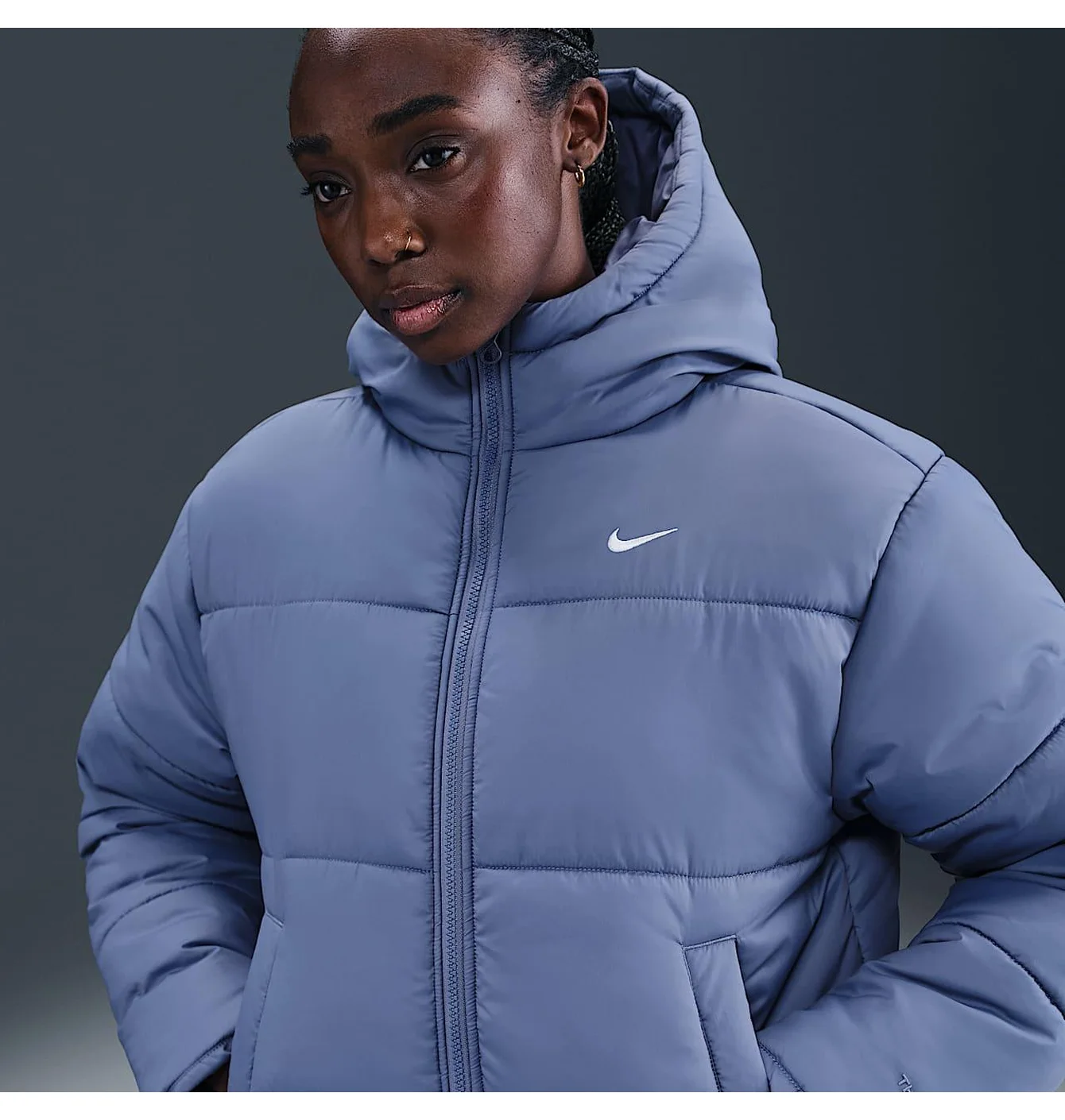 Пуховик жіночий Nike Therma-Fit Light Blue FZ5899-499