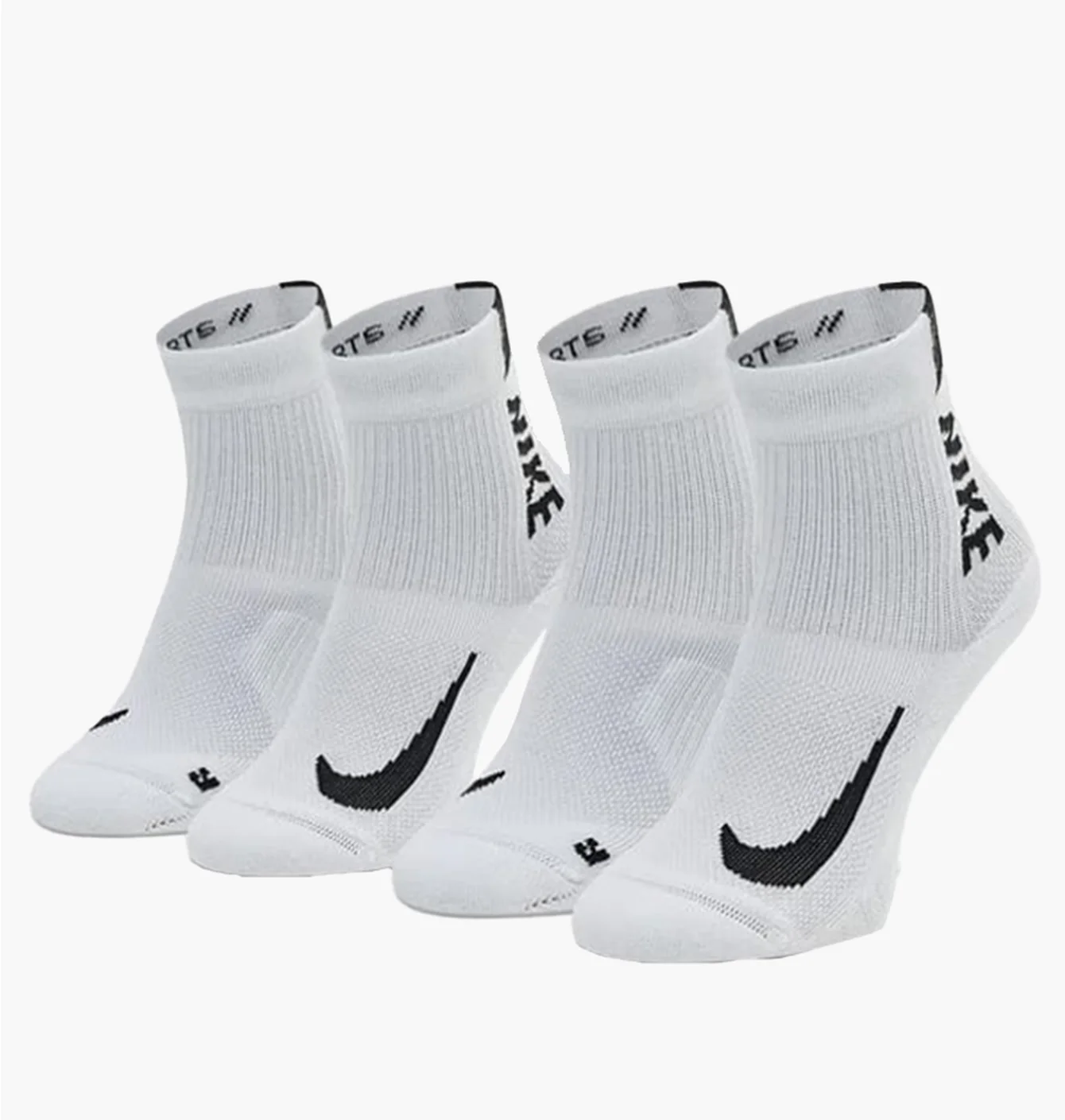 Шкарпетки унісекс Nike U Nk Mltplier Ankle (2 пари) White SX7556-100