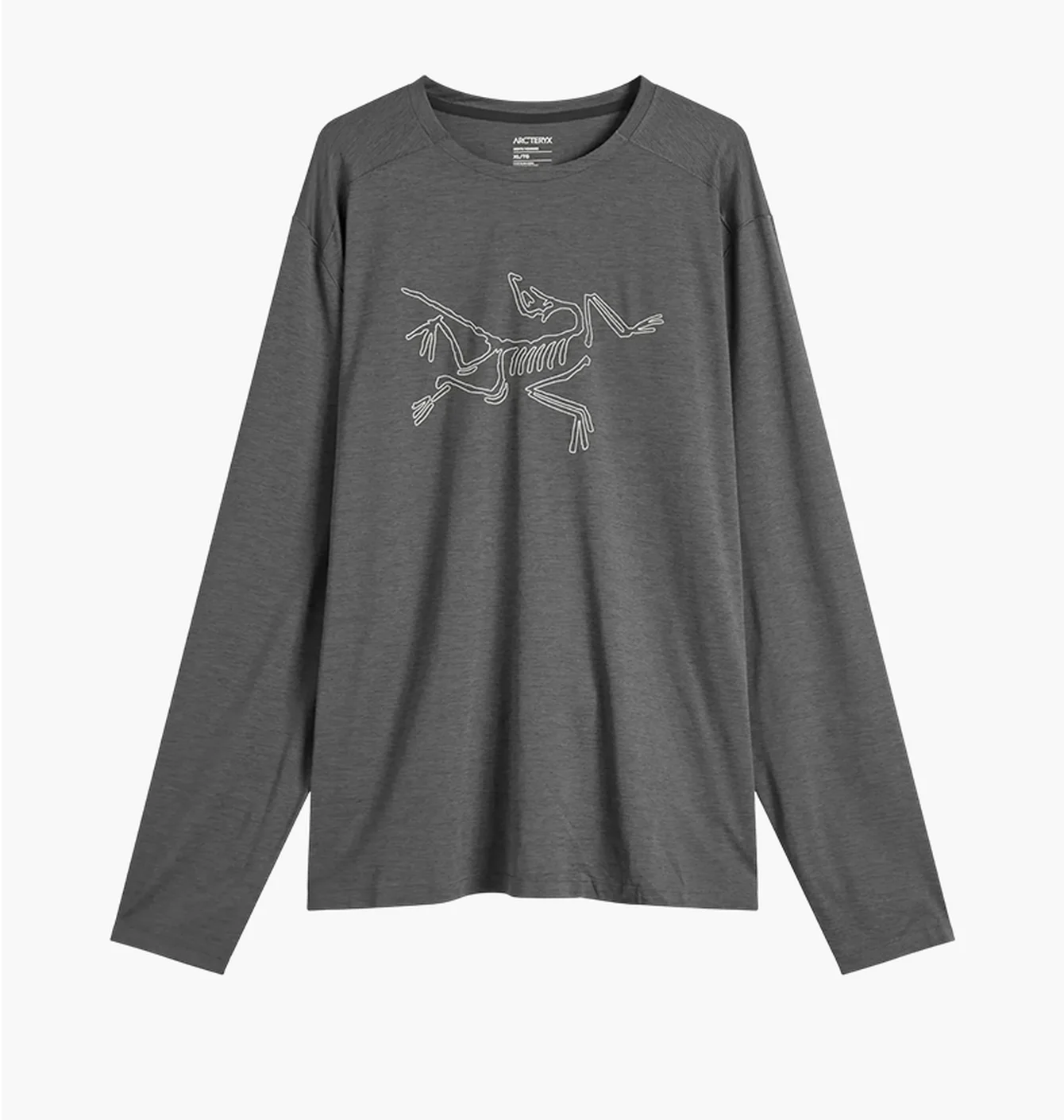 Лонгслів чоловічий Arc'teryx Cormac Logo Grey X000008452