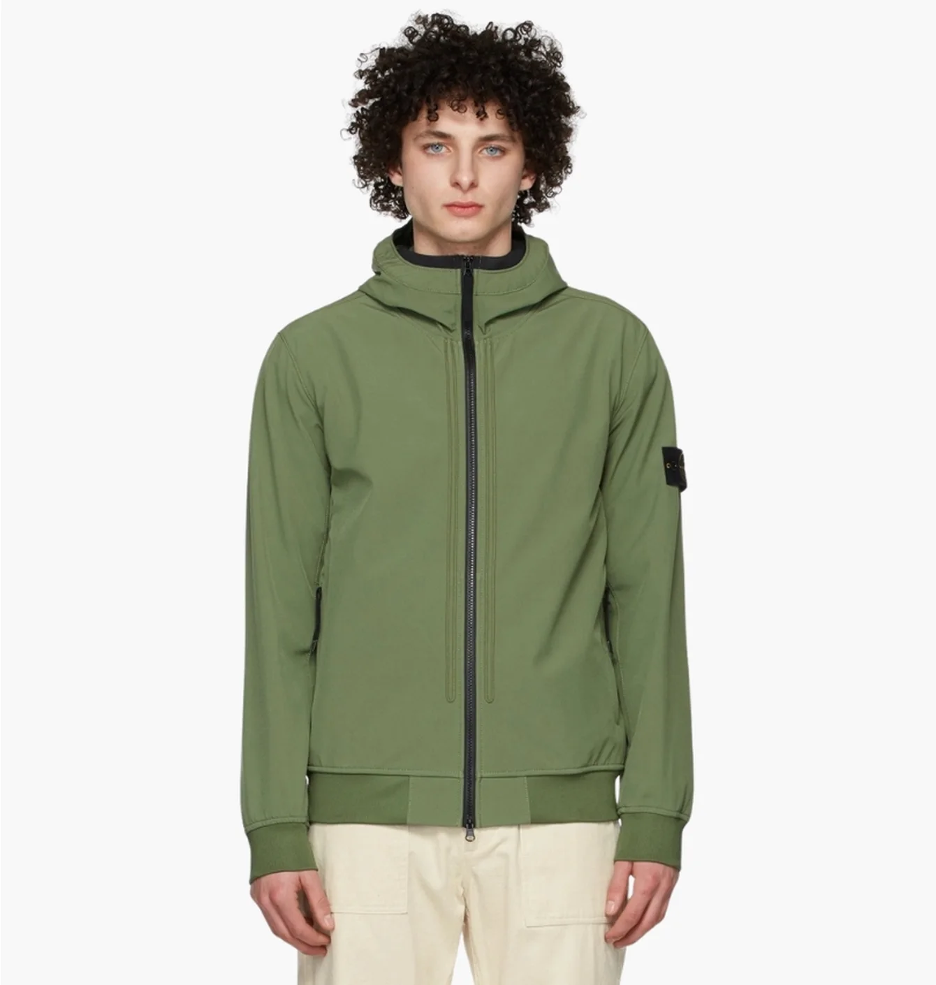 Куртка чоловіча stone island Soft Shell Olive K2S15Q100010-S0B22-V005E