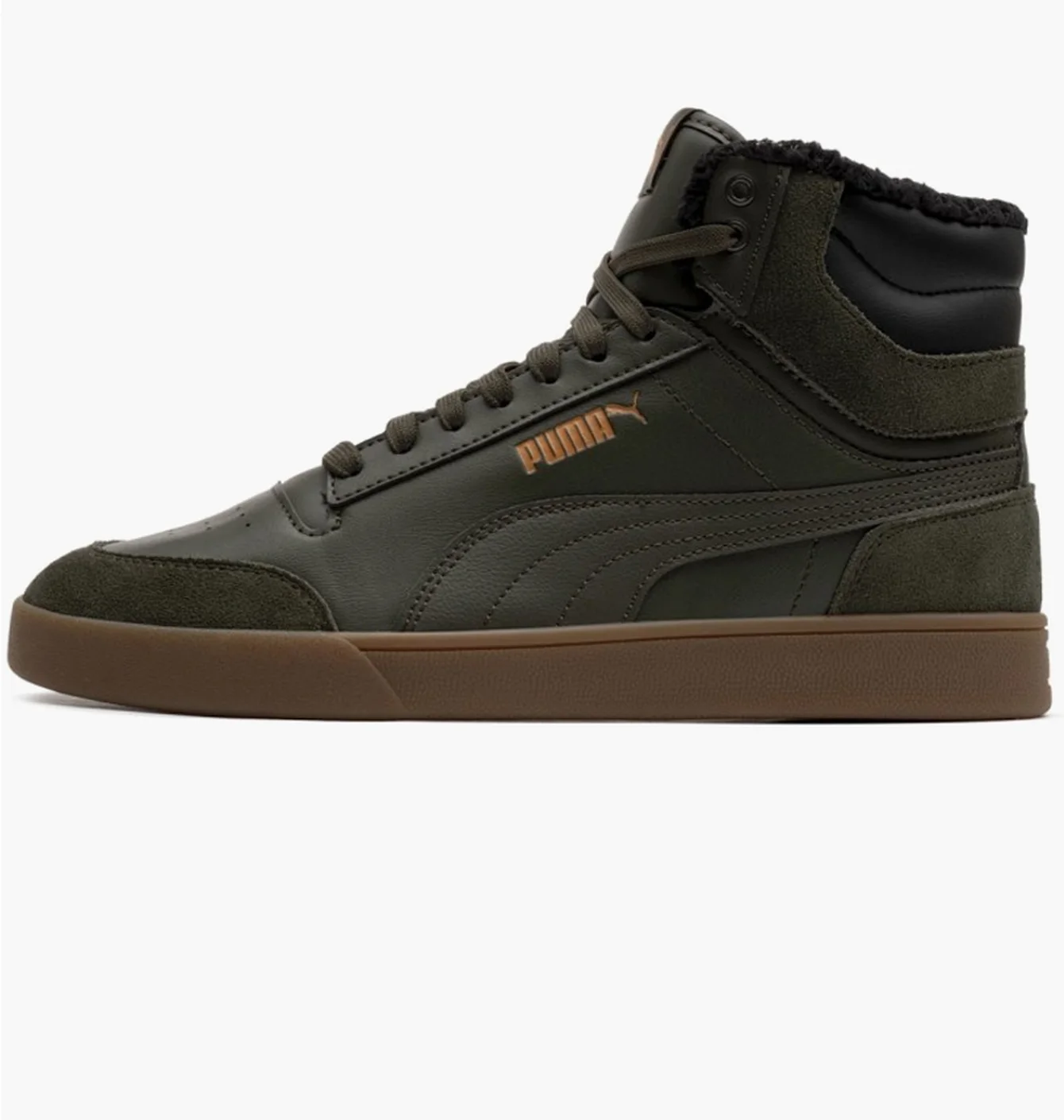 Кросівки чоловічі Puma Shuffle Mid Fur Green 387609-02
