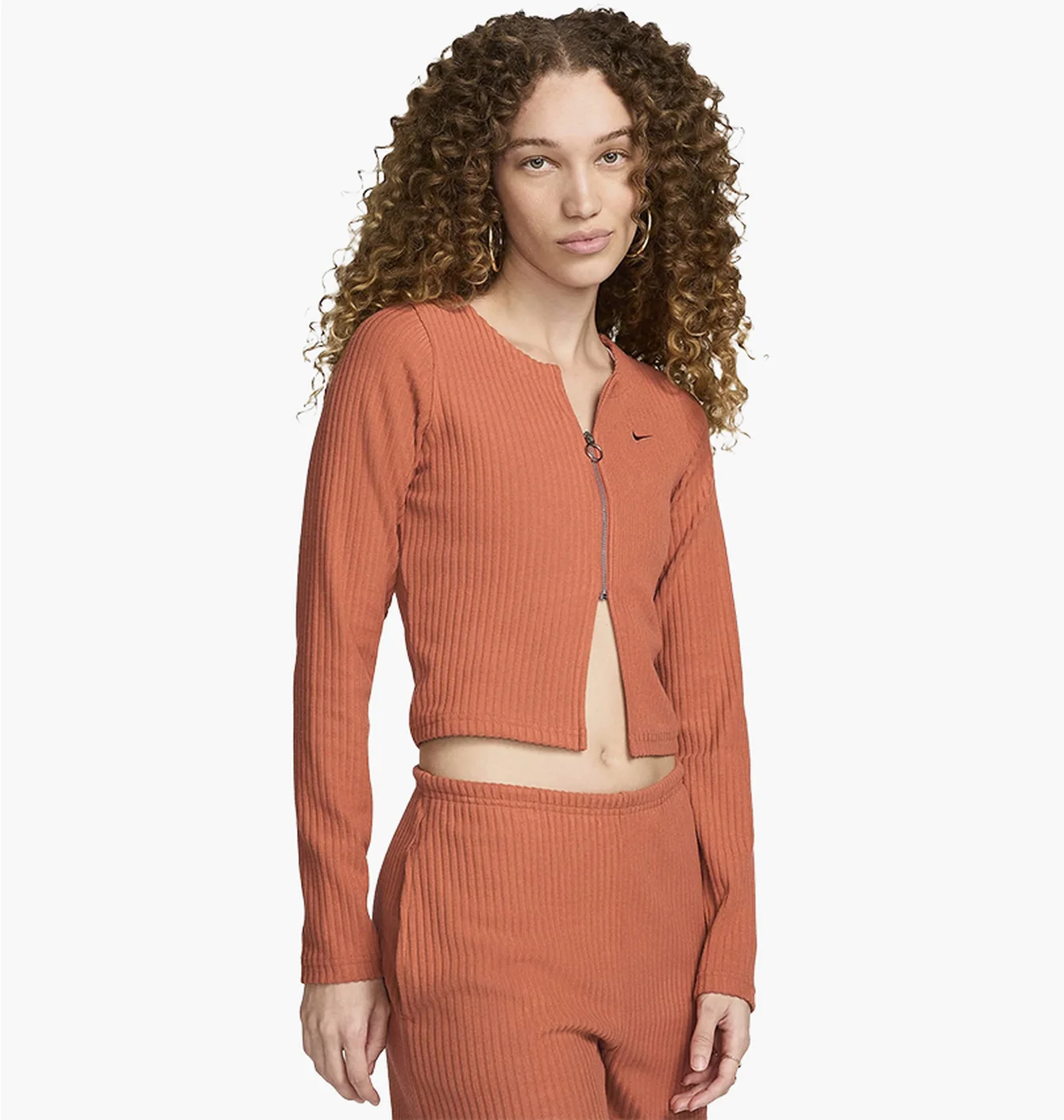 Кофта жіноча Nike Nsw Chill Knit Cardigan Orange FN3682-825