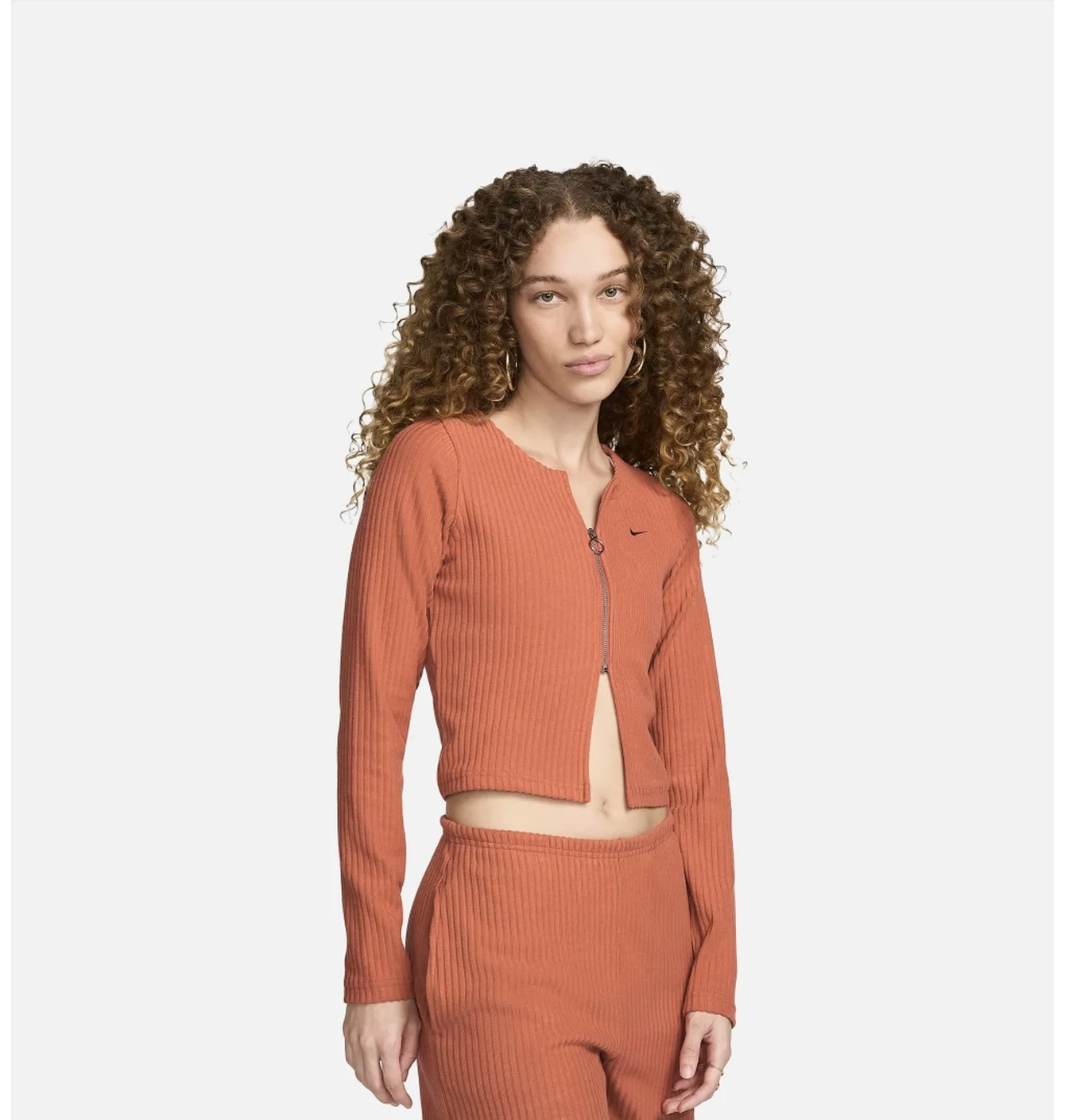 Кофта жіноча Nike Nsw Chill Knit Cardigan Orange FN3682-825