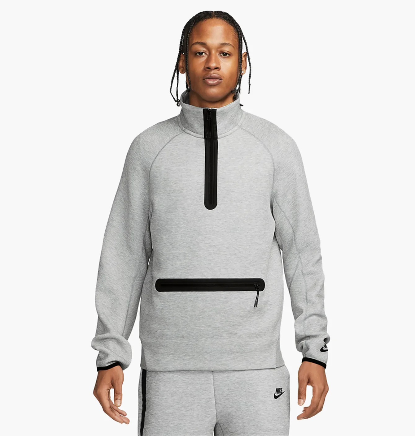 Кофта чоловіча Nike Sportswear Tech Fleece 1/2-Zip Sweatshirt Grey FB7998-063