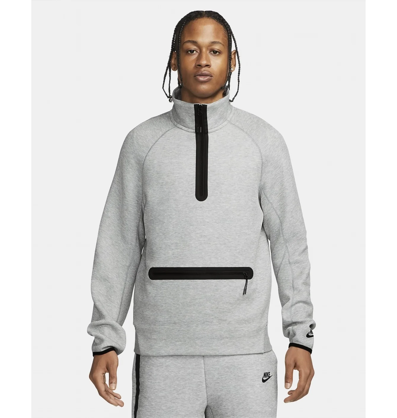 Кофта чоловіча Nike Sportswear Tech Fleece 1/2-Zip Sweatshirt Grey FB7998-063