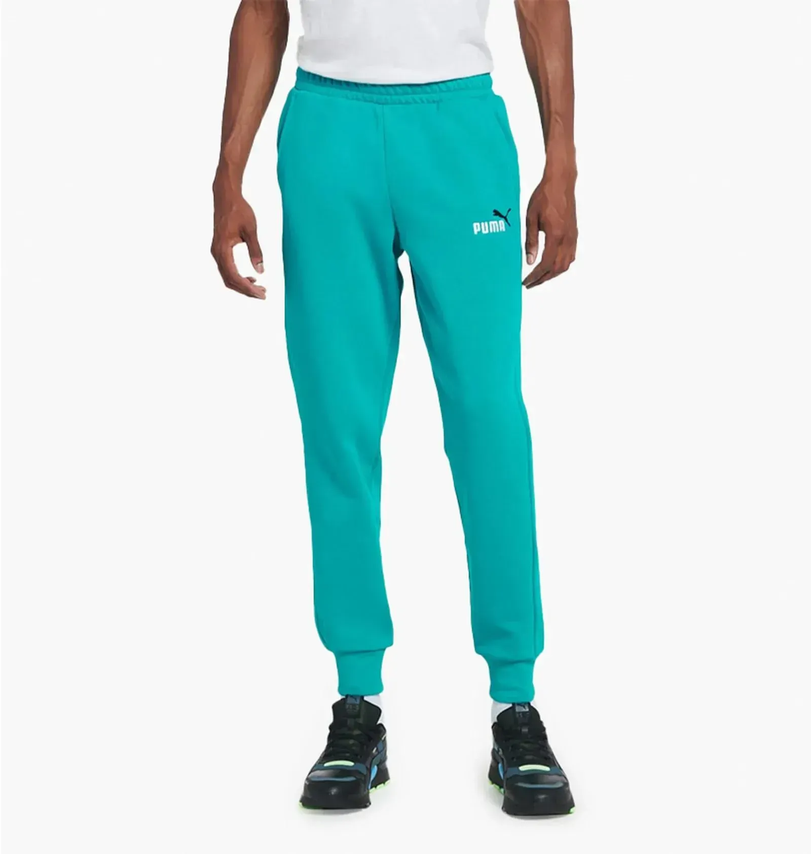 Брюки чоловічі Puma Essential Embroidery Logo Pants Turquoise 84681027 (846810-27)
