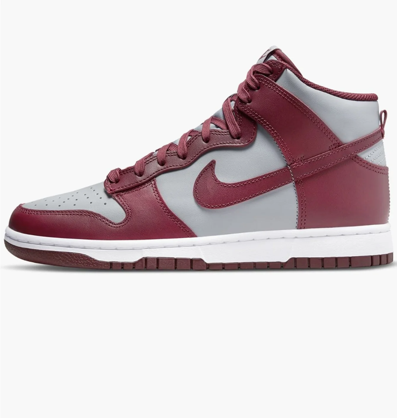 Кросівки чоловічі Nike Dunk High Dark Beetroot Red/Grey Dd1399-600