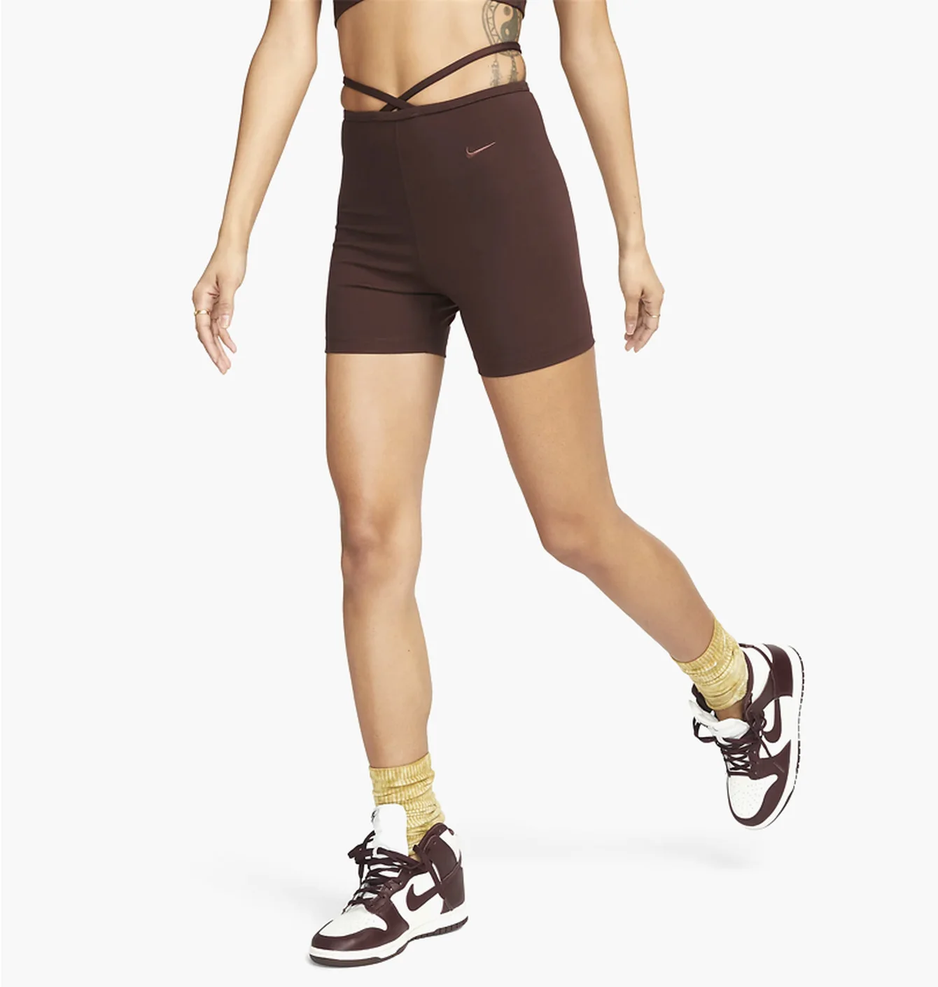 Шорти жіночі Nike Nswevrdy Mod Hr Bike Short Brown DV7928-227