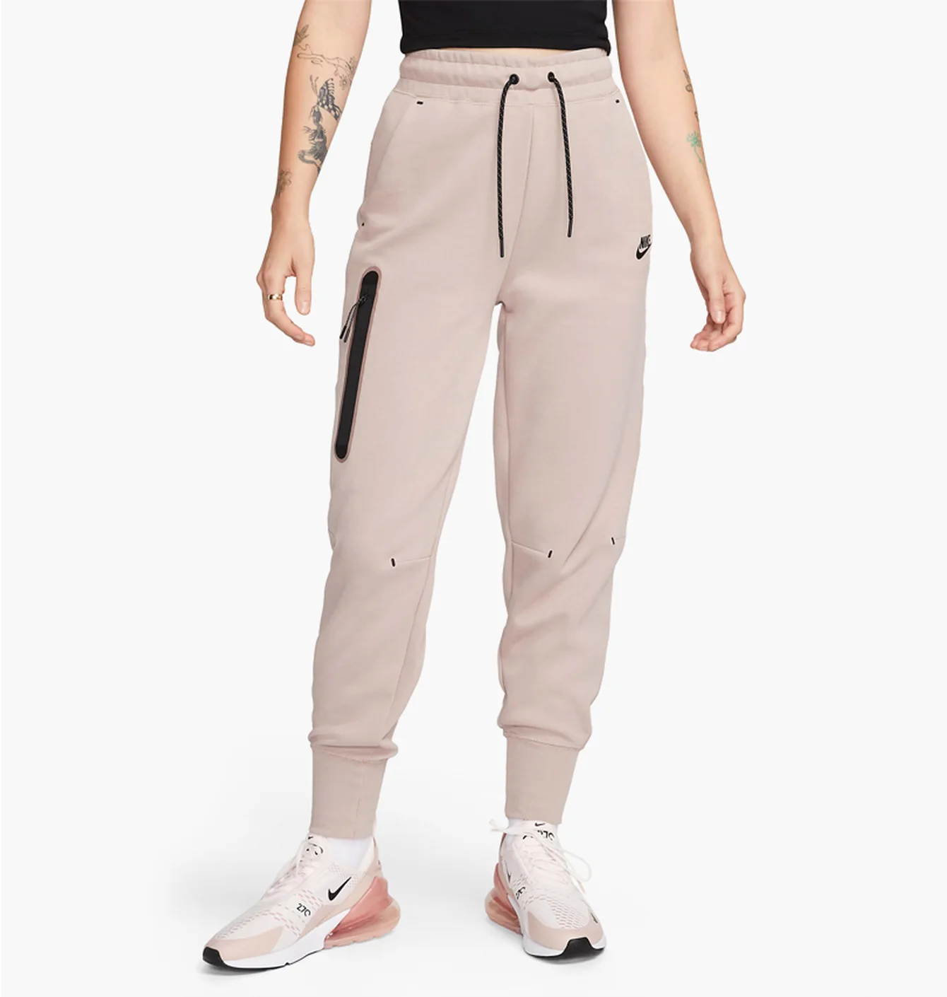 Штани жіночі Nike Sportswear Tech Fleece Beige Cw4292-272