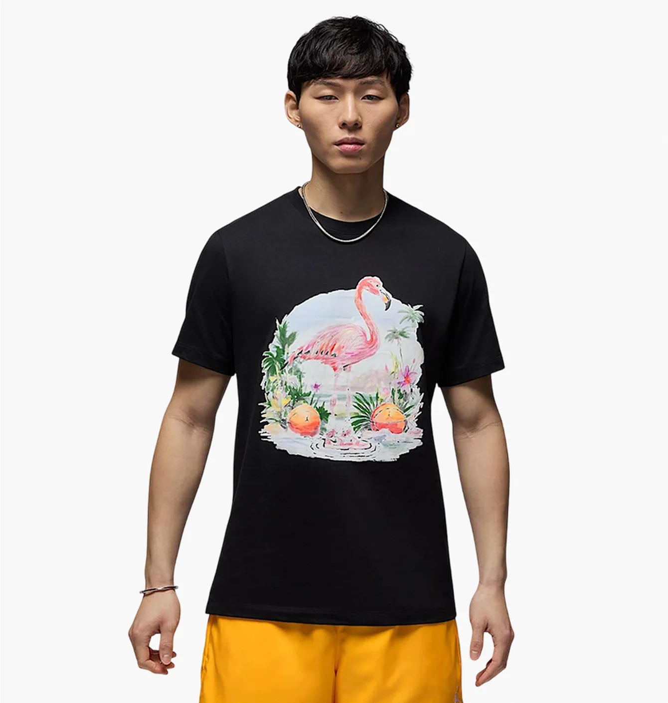 Футболка чоловіча Air Jordan Ess Flamingo Ss Crew Black HJ2399-010