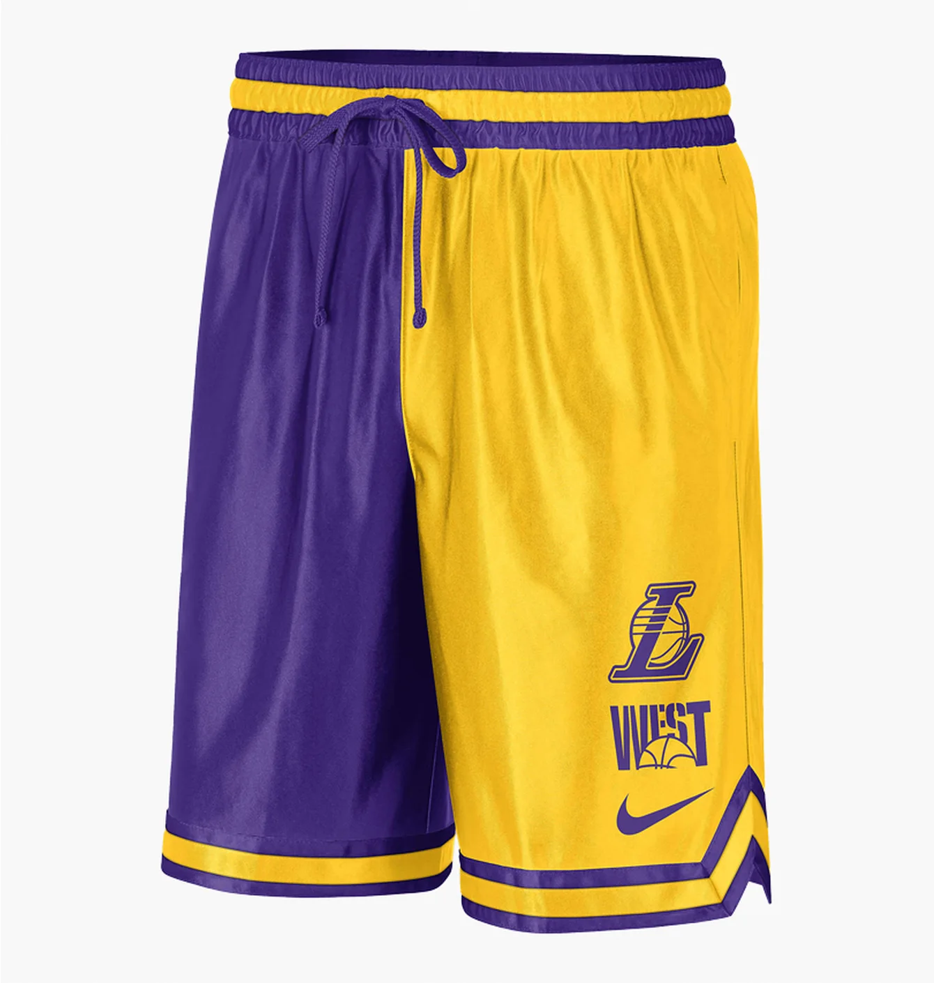 Шорти чоловічі Nike Los Angeles Lakers Courtside Violet/Yellow Dr9350-728