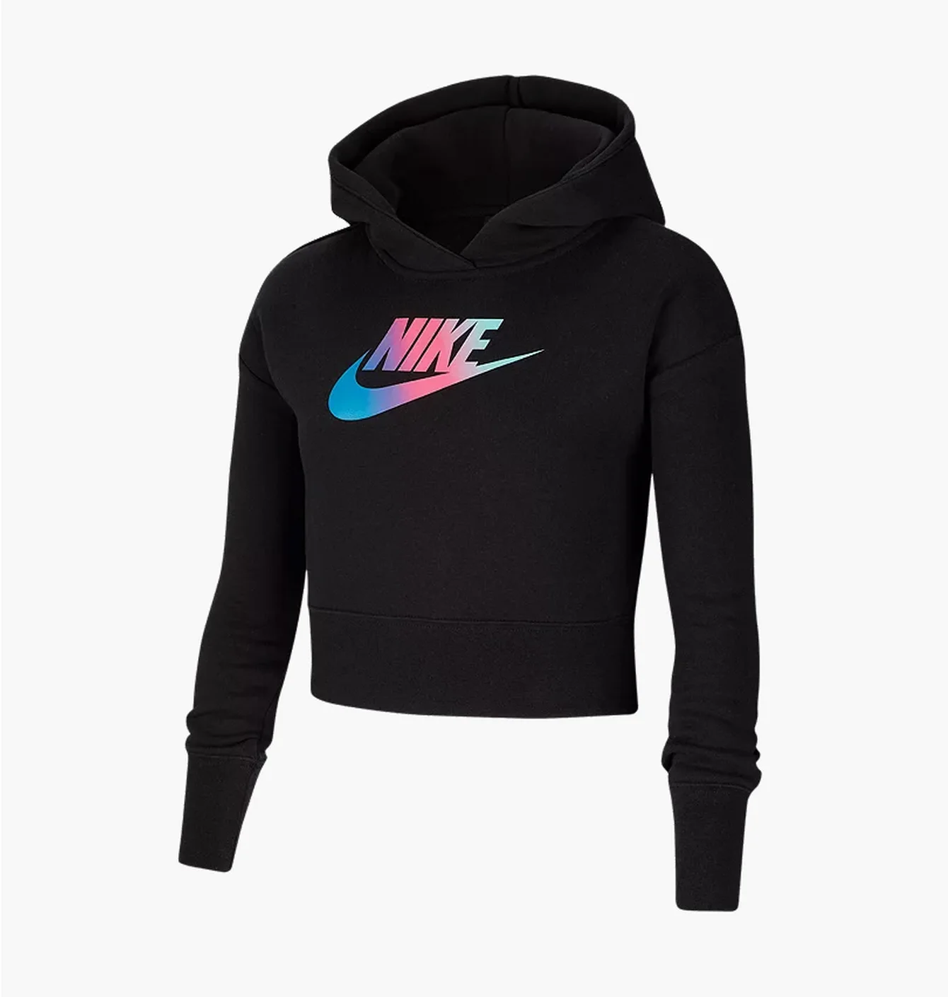 Худі дитяче Nike Nsw Crop Pullover Black Cj6937-010