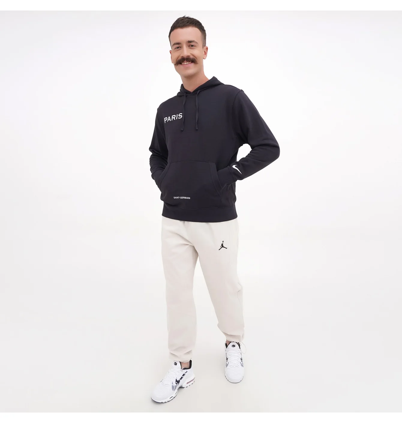Худі чоловіче Nike Paris Saint Germain Frnch Hoodie Black DN1317-080