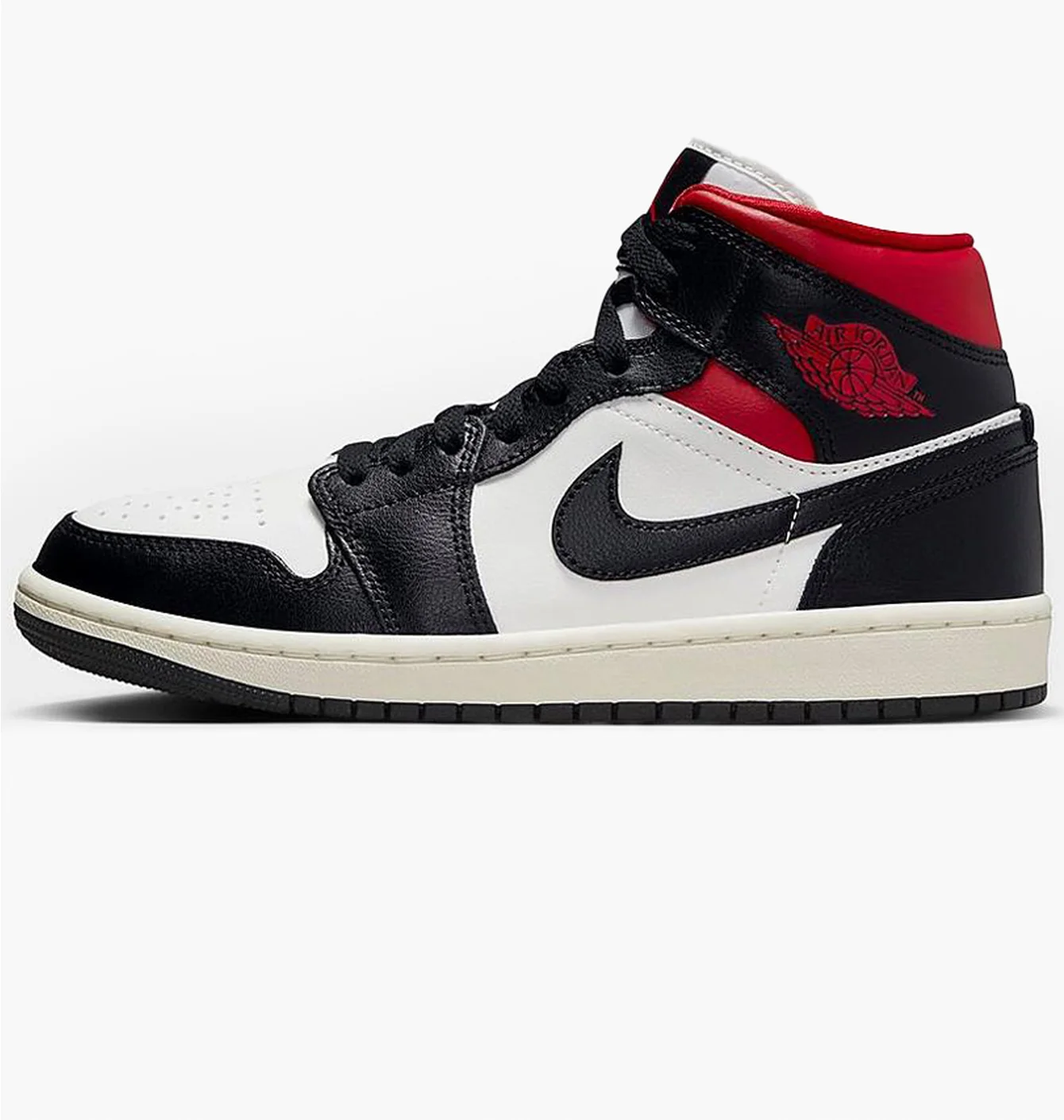 Кросівки жіночі Air Jordan Retro 1 Mid Casual Shoes Black/White Bq6472-061