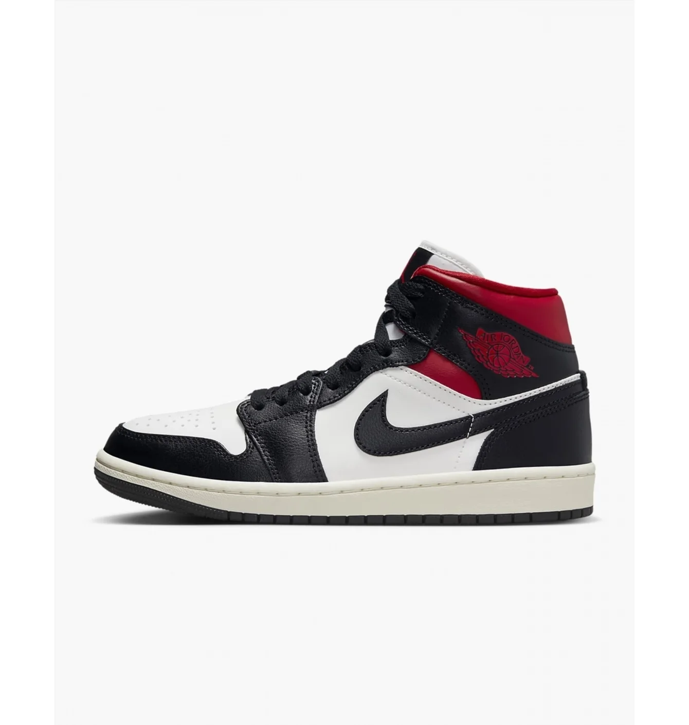 Кросівки жіночі Air Jordan Retro 1 Mid Casual Shoes Black/White Bq6472-061