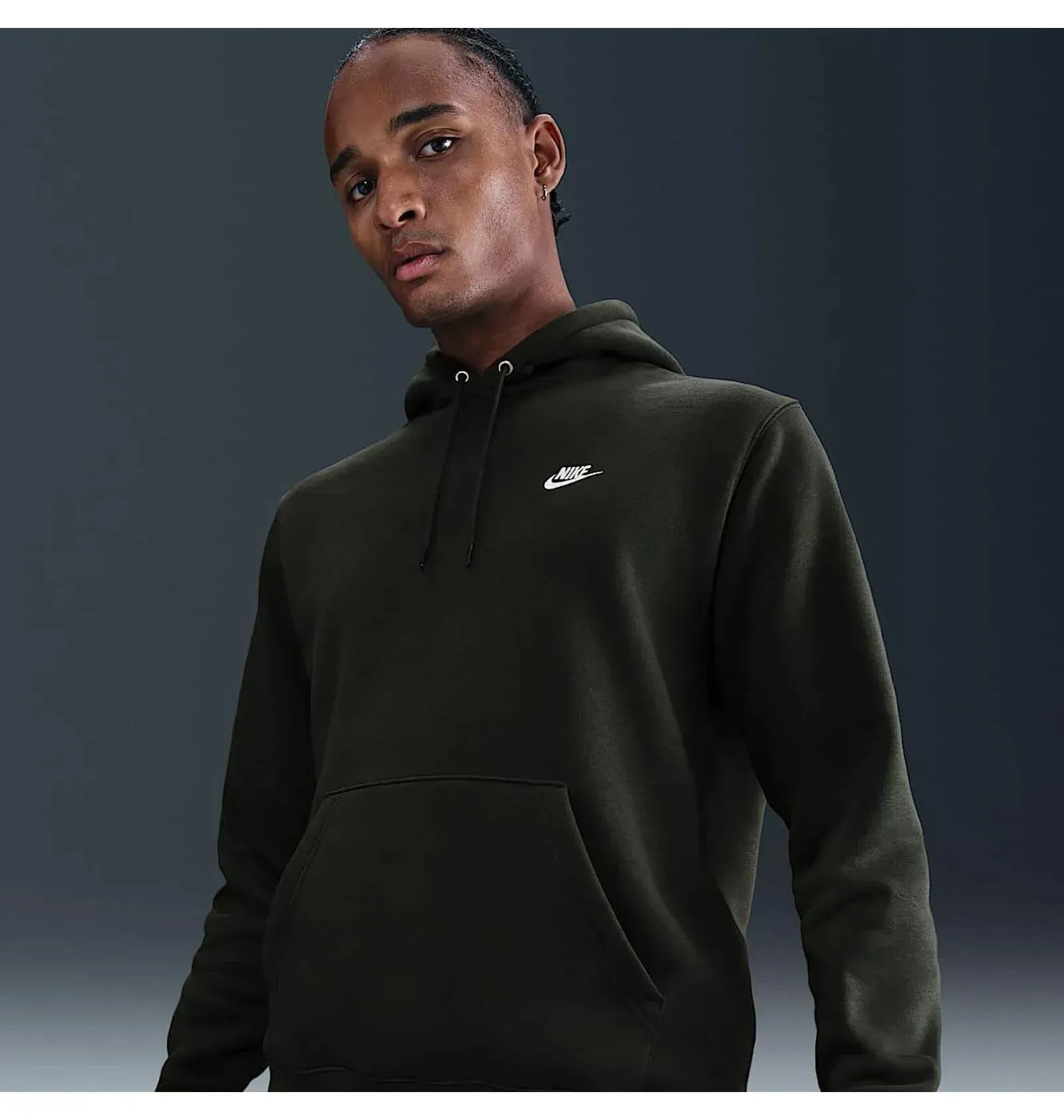 Кофта чоловіча Nike Club Bb Po Olive (FN3859-355)