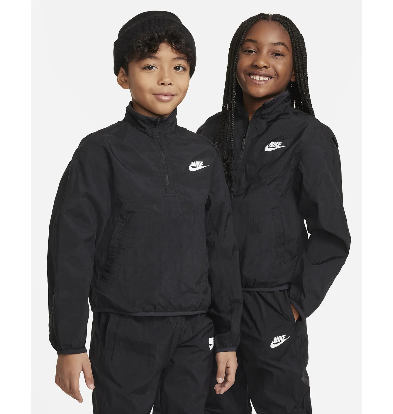 Спортивний костюм дитячий Nike K Nsw Tracksuit Wvn Qz Hbr Black FD3058-010