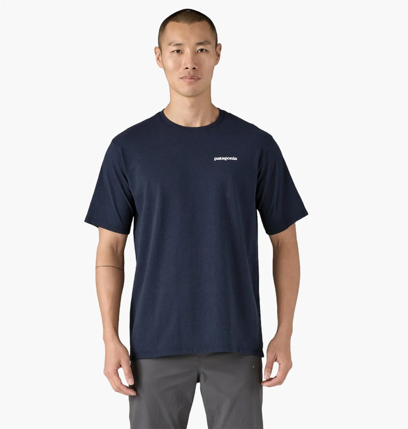 Футболка чоловіча Patagonia P-6 Logo Responsibili -Tee Blue NENA38504