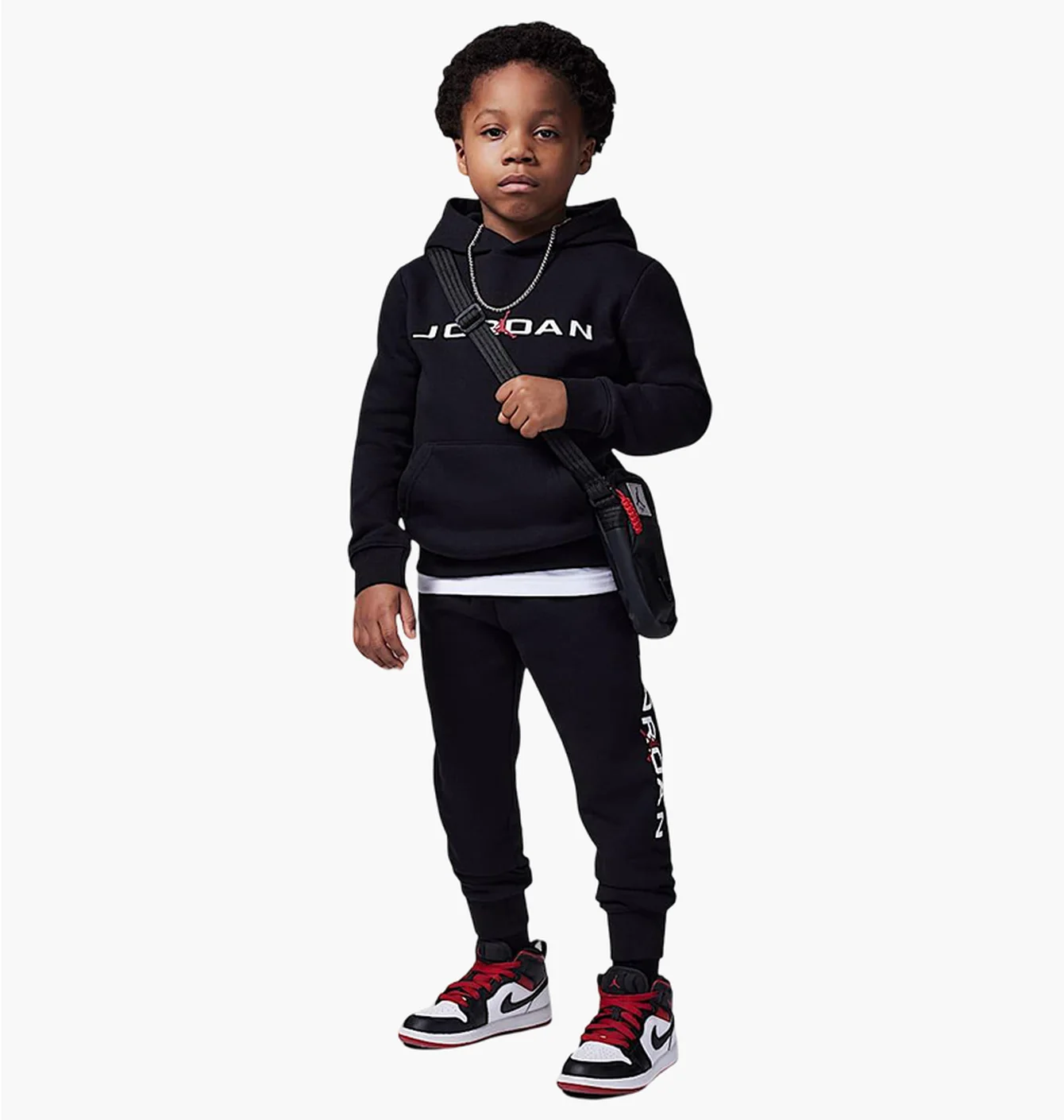 Спортивний костюм дитячий Air Jordan Little Kids 2-Piece Baseline Pullover Hoodie Set Black 85D675-023