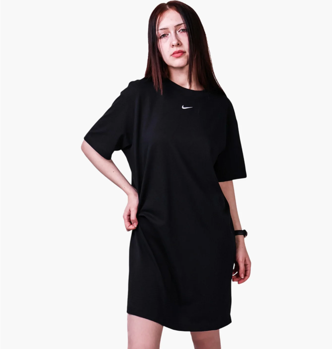 Плаття жіноче Nike W Nsw Essntl Ss Dress Tshrt Black Dv7882-010