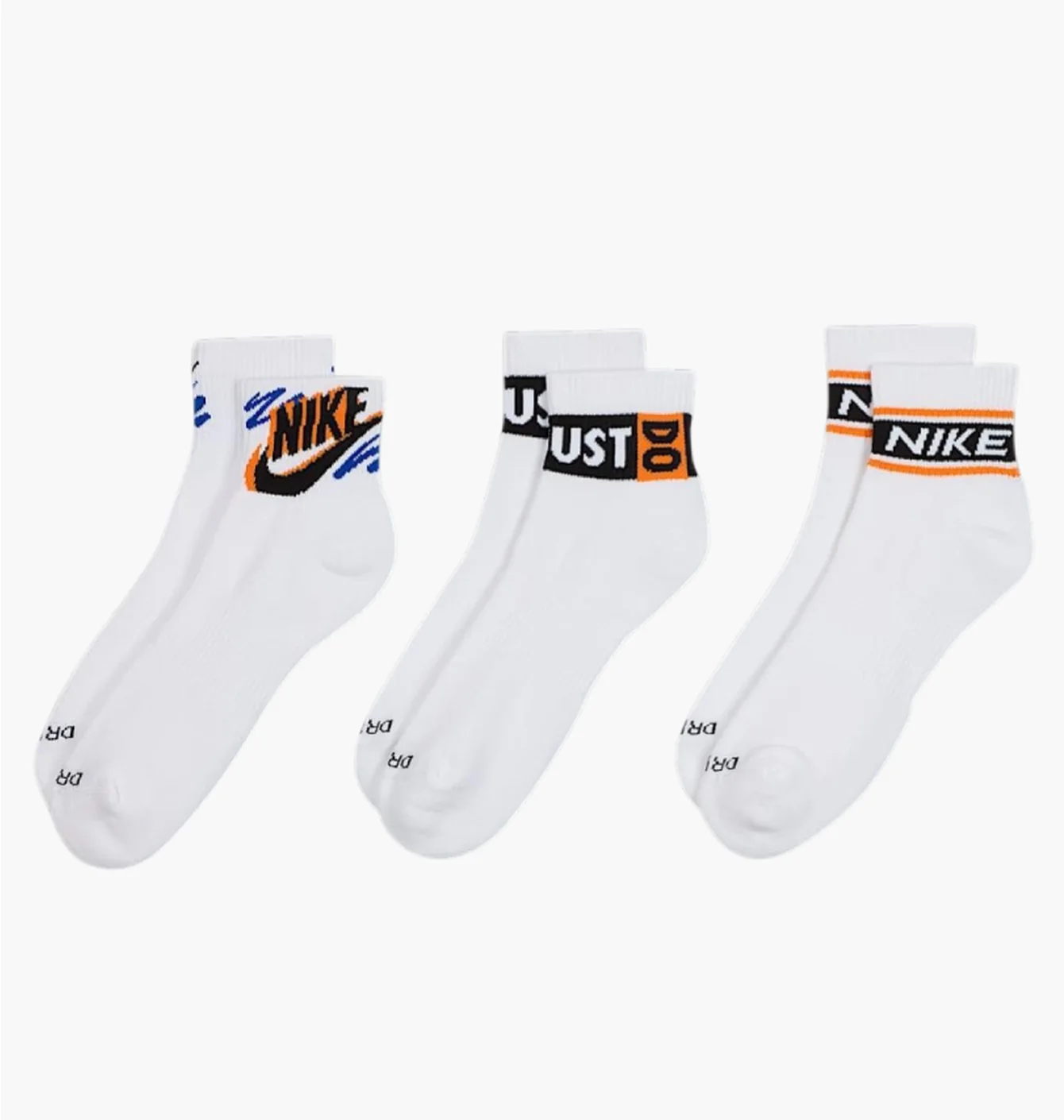Шкарпетки Nike Ed Pls Ankle Sport (3 пари) White HJ9378-901
