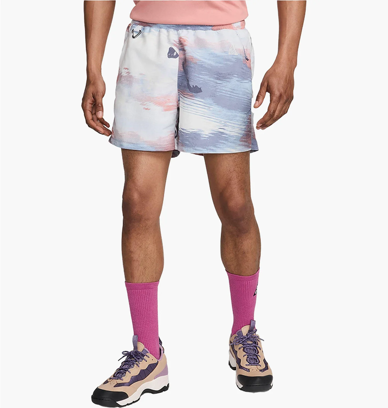 Шорти чоловічі Nike Acg &Reservoir Goat& All Over Print Shorts White/Violet FQ3062-376