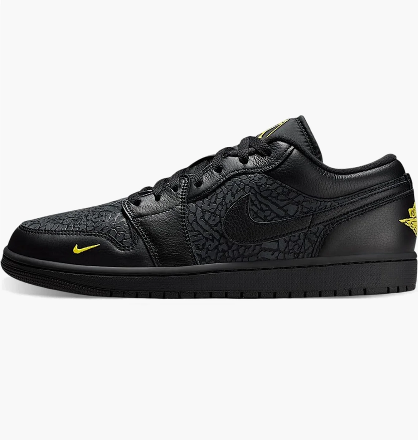 Кросівки чоловічі Air Jordan 1 Low Se Elephant Print Black IM6568-010