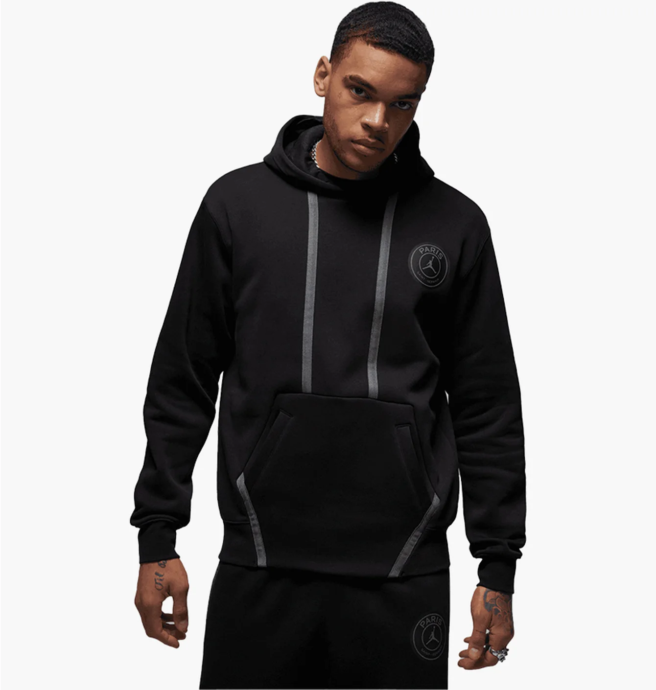 Худі чоловіче Air Jordan Paris Saint-Germain Fleece Pullover Hoodie Black DZ2923-010