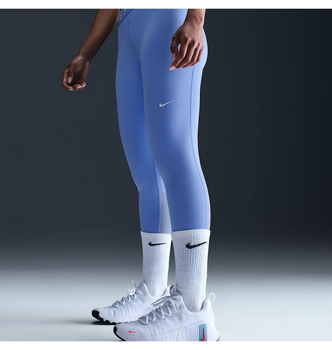 Лосини жіночі Nike WomenS Mid-Rise Mesh-Panelled Leggings Blue CZ9779-494
